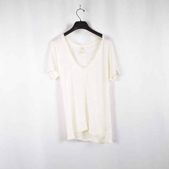 We The Free Saturday Tee, Ivory, Size S - Picture 4 of 5